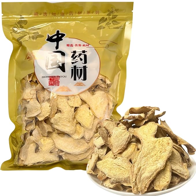 Dried Ginger Slices- 14.11oz/400g-Pure Natural Chinese Herbal Medicine-干姜片 Sun-Dried, Thinly Sliced for Tea, Cooking & Herbal Use (Ginger Slices)