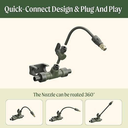 Vego Garden Irrigation Kit - Drip Irrigation System for Raised Garden Beds, Efficient Watering Solution for Vegetables, Flowers, and Plants, Easy DIY Installation (M)