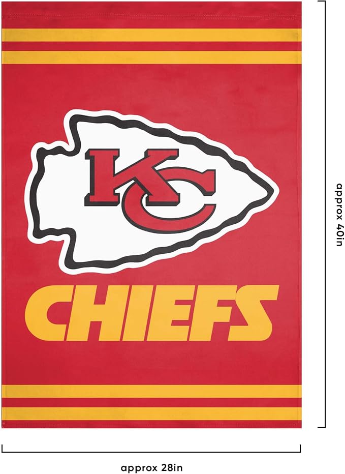 NFL Double Sided Team Logo Vertical Flag (40" x 28")