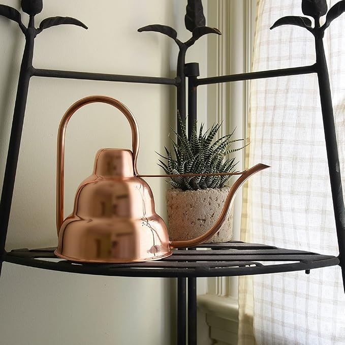 Achla Designs Deco Copper Watering Can, Copper, 1 Quart