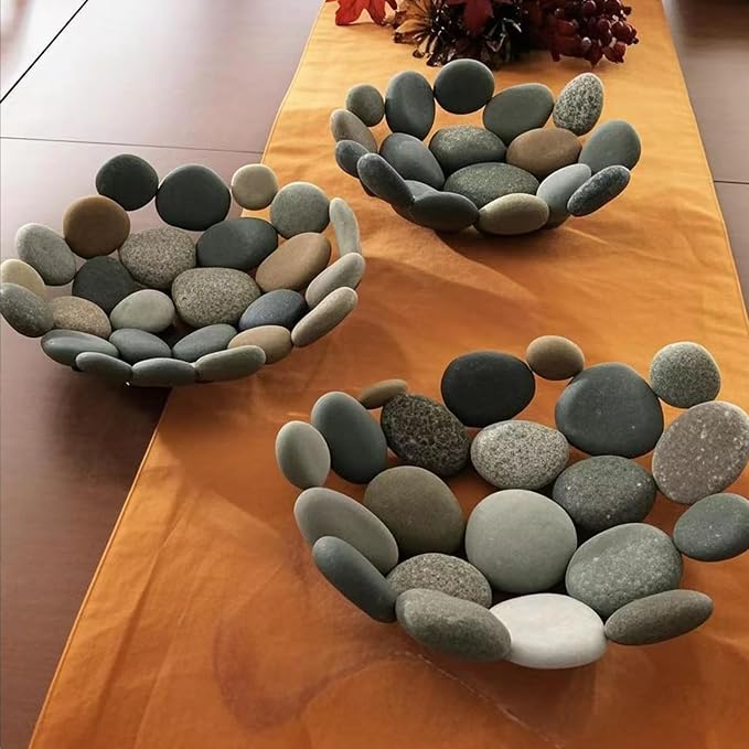 FANTIAN 40 lbs Black Stones for Landscaping, 1-2 Inch Small Pebbles Natural Decorative Black River Rocks for Plants Aquarium Outdoor Garden Walkways Paving and Yards