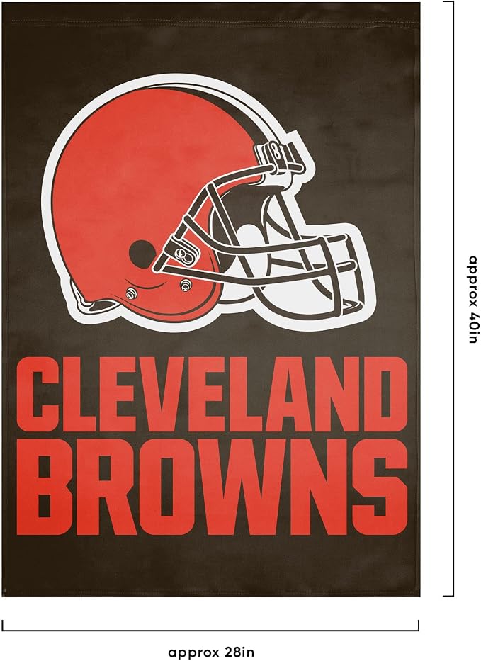 NFL Double Sided Team Logo Vertical Flag (40" x 28")