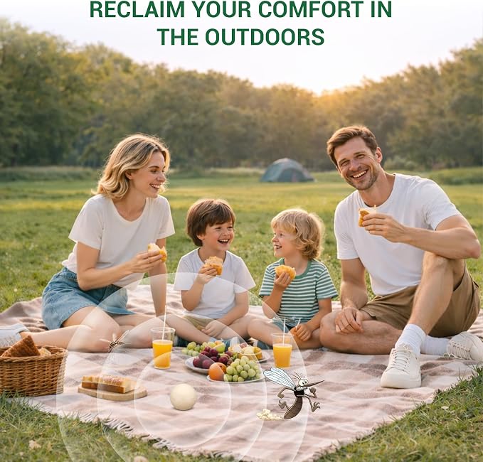 Mosquito Repellent Balls, Outdoor & Indoor Natural Mosquito Repellent for Patio, Yard, Camping, 12 Pack Peppermint Oil & Citronella Oil Mosquito Deterrent, Safe for Kids & Pets