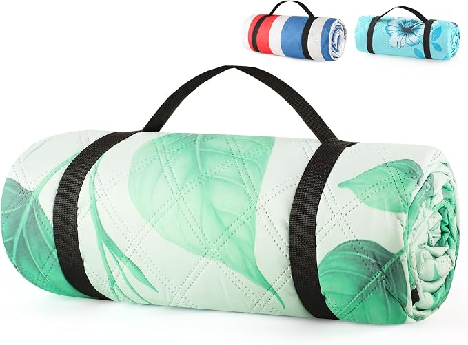 ANJ Outdoors Extra Large Waterproof Picnic Blankets | Foldable Sandproof Beach Blanket N Outdoor Blanket | 5-Layer Machine Washable Soft Picnic Mat for Camping, Grass, Park N Stadium