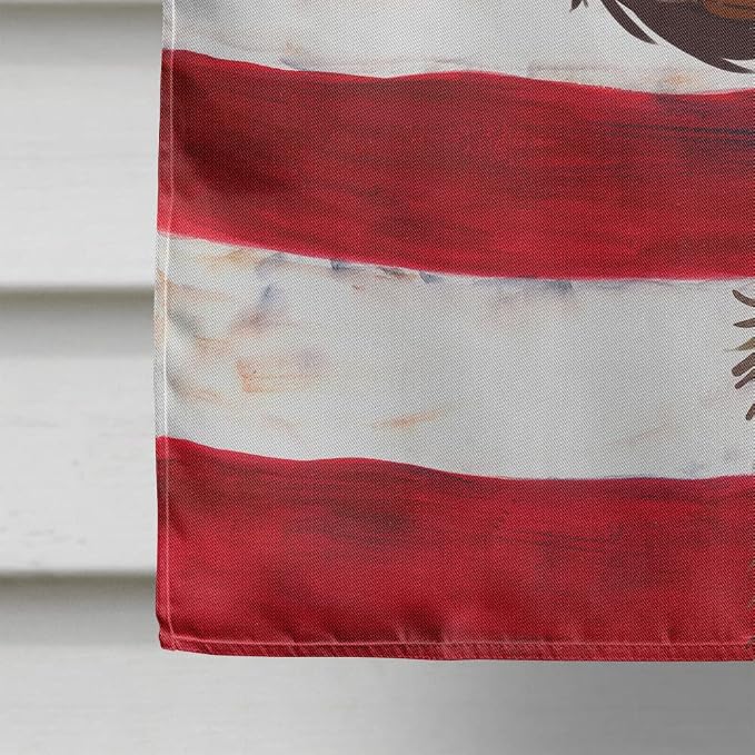 Caroline's Treasures CK6514CHF English Setter Dog American Flag House Flag Large Porch Sleeve Pole Decorative Outside Yard Banner Artwork Wall Hanging, Polyester, House Size, Multicolor