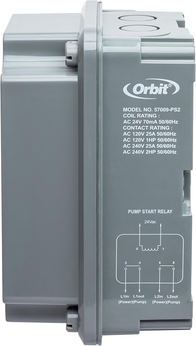 Orbit 2-Pack Sprinkler Pump Relay, Well Pump, Irrigation System Pump Start - 57009