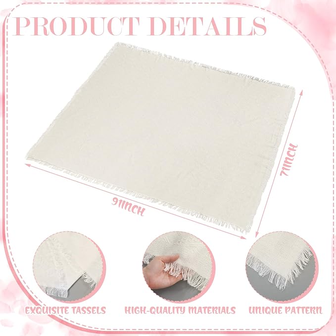 Beeveer 91 x 71'' Extra Large Outdoor Picnic Blanket with Pink Table Runner 6 Napkins and 6 Pink Floor Pillows Cushions for Picnic Party Camping Wedding Bachelorette Birthday Baby Shower Decor
