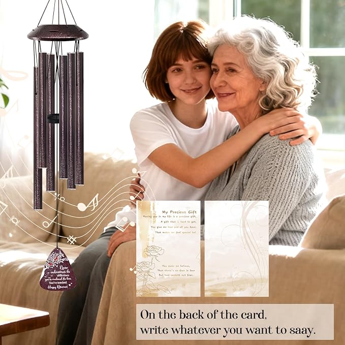 Retirement Gifts for Women/Men - 32" Wind Chimes Happy Retirement Gift for Coworker Colleague Boss Teacher Nurse - Farewell Appreciation Gifts Never Underestimate the Difference You've Made