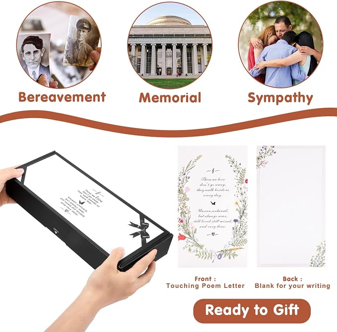 Memorial Wind Chimes for Outside, Sympathy Gift for Loss of Loved One Mom Dad, Ideal for Funeral, Remembrance & Bereavement, Outdoor Use