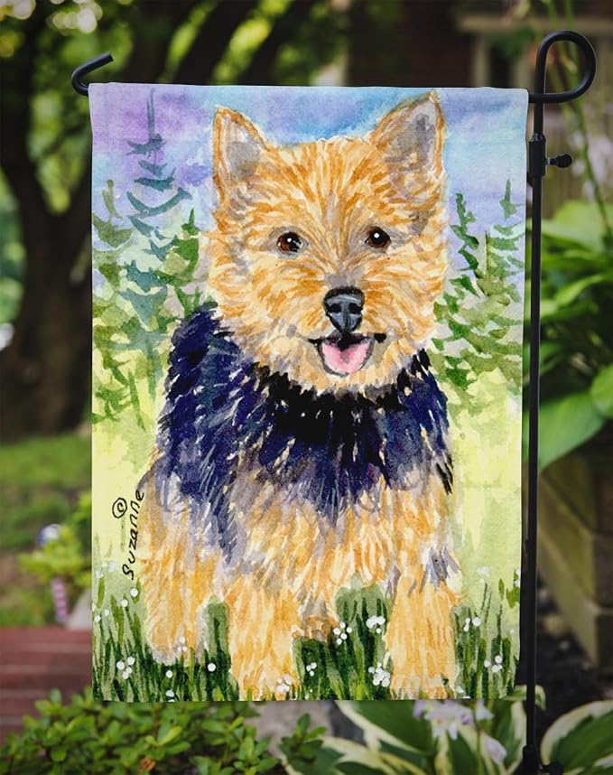 Caroline's Treasures SS8894GF Norwich Terrier Garden Flag Mailbox Flag Decorative Yard Flag Banner Outside Patio Artwork Yard Flower Beds, Garden Size, Multicolor