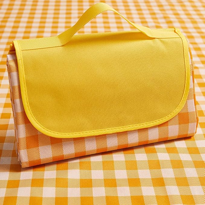 K Y KANGYUN Picnic Blanket | Beach Mat| Picnic Blankets for Indoor and Outdoor, 80" x 60" Sandproof Waterproof Larger Mats for Beach, Travel, Camping, Hiking, Park Grass,Handy Tote, Foldable.