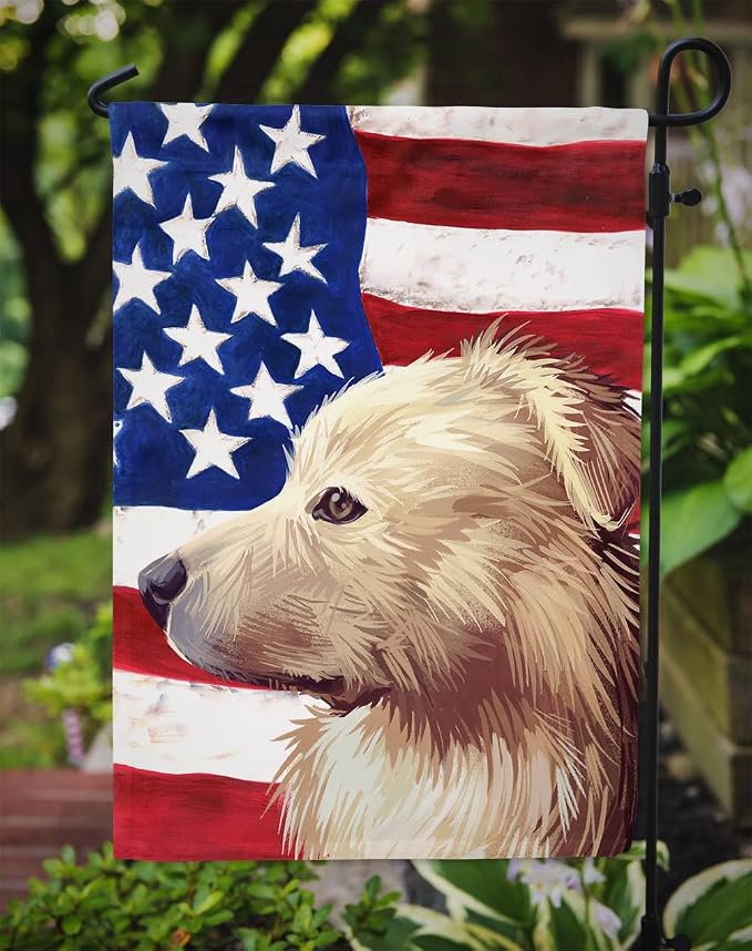 Caroline's Treasures CK6559GF Himalayan Sheepdog Dog American Flag Garden Flag Mailbox Flag Decorative Yard Flag Banner Outside Patio Artwork Yard Flower Beds, Garden Size, Multicolor