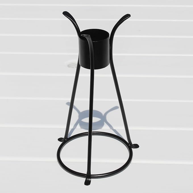 ACHLA Designs Trestle II Gazing Globe Stand, 14-in, Black Powdercoat Finish