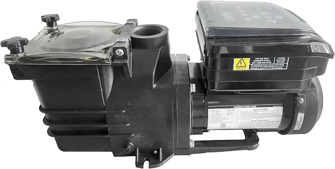 Swimline HYDROTOOLS Variable Speed Swimming Pool Pump for Inground & Above Ground Pools | 1.65 HP, 5820 GPH Self Priming Filter Pumps | 230 V, LED Control Panel, 2-4 Flow Speeds, Strainer Basket, DOE