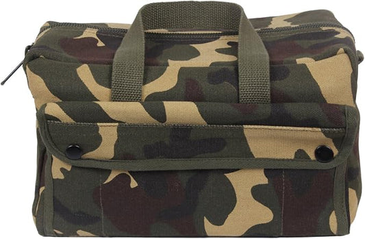 Rothco GI Style Mechanics Tool Bag, Heavy-Duty Canvas Tool Storage | 7.5 Liter Capacity, Heavyweight Canvas, Reinforced Bottom, Garage Storage