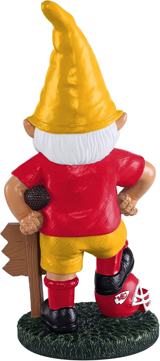 FOCO NFL Unisex-Adult NFL Team Logo Keep Off The Field Garden Statue Outdoor Gnome 8"