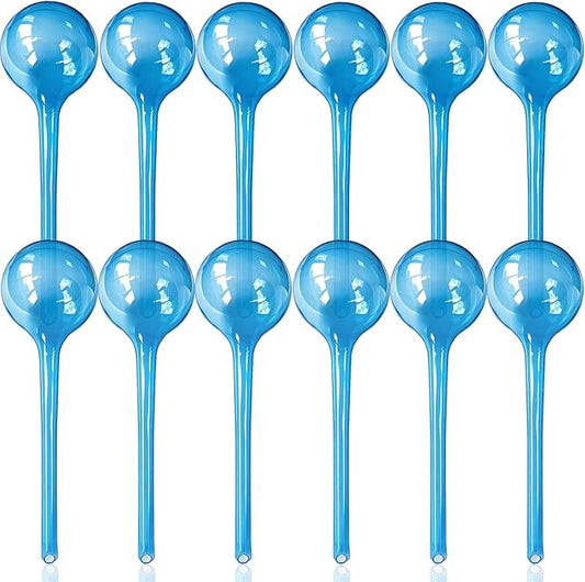 Large 12pcs Plant Watering Globes - Automatic Plant Watering Bulbs for Indoor & Outdoor Potted Plants, Durable Plastic Garden Watering Devices