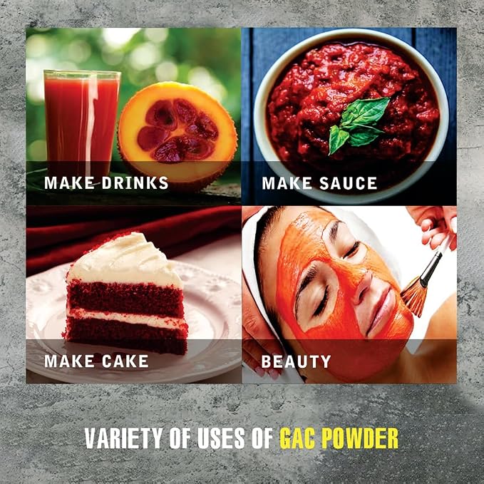 GAC POWDER 2.47 oz (70g) VIETFARMFOOD: Pure freeze-dried vegetable powder, made from real vegetables with no added sugar - Perfect for daily nutrition to keep your body full of vitality