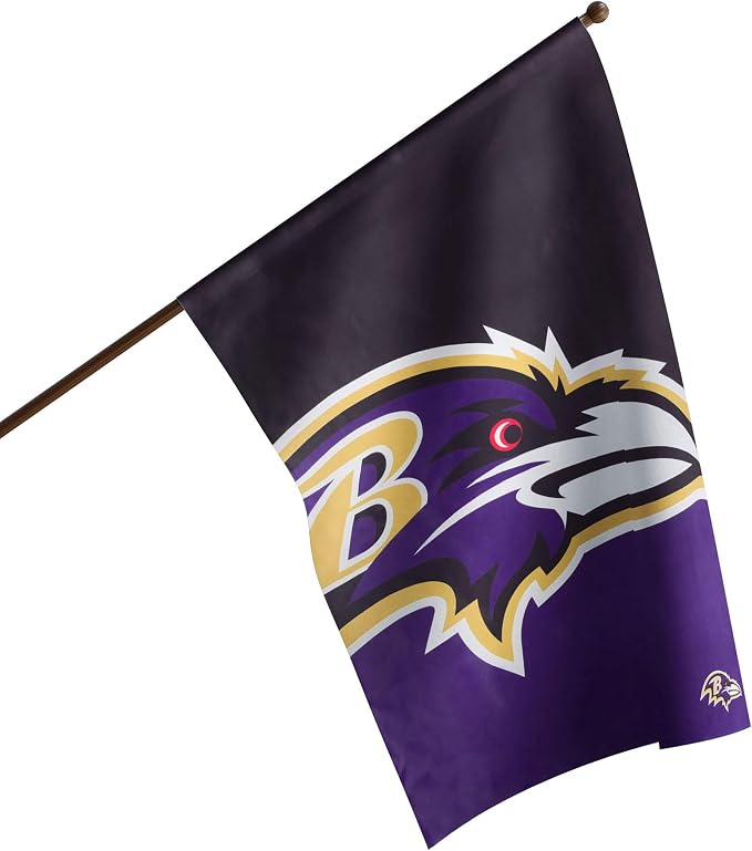 NFL Double Sided Team Logo Vertical Flag (40" x 28")