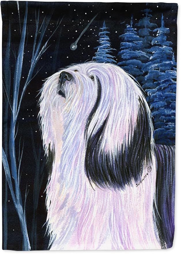 Caroline's Treasures SS8348GF Tibetan Terrier Garden Flag Mailbox Flag Decorative Yard Flag Banner Outside Patio Artwork Yard Flower Beds, Garden Size, Multicolor