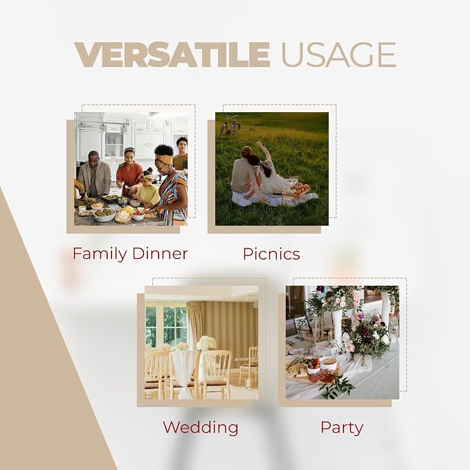 Decorelia Faux Linen Square Tablecloth for Dining Room,Waterproof Texture Decorative Farmhouse Rustic Table Cloth for Indoor Outdoor Party, Holiday, Banquet Picnics, Patio,70 x 70 Inch (Square),Beige