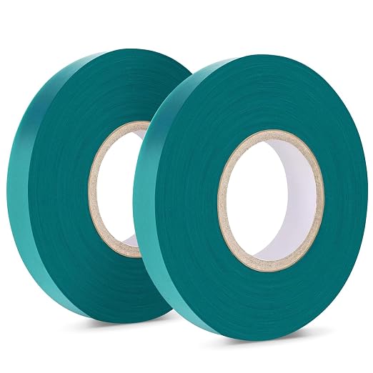 Easytle Garden Tie Tape 0.45" 290 Ft, Stretch Tie Tape Roll, Sturdy Plant Ribbon Garden Green PVC Plastic Stake Gardening Tools for Indoor Outdoor Patio Plant Use