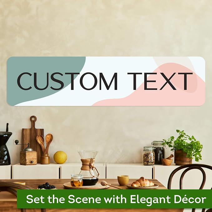 Custom Sign, Custom Street Sign, 11 Font Colors, 13 Font Styles, 4 Hole Options, 22 Sizes, 12x48 Inches, Rust Free DiBound, Fade Resistant, Made in USA by My Sign Center (Minimalist)
