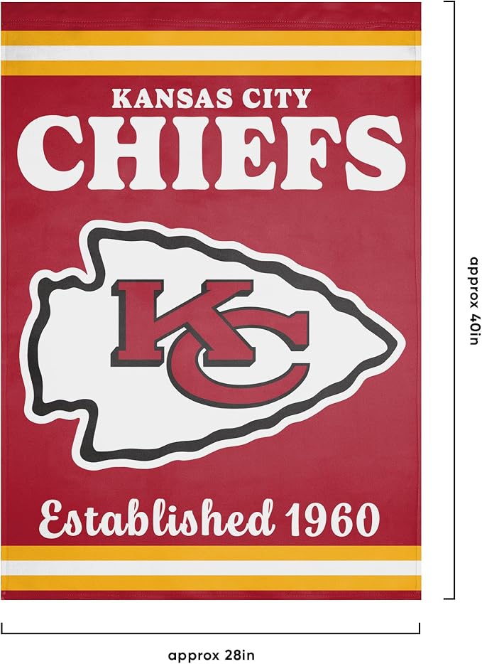 NFL Double Sided Team Logo Vertical Flag (40" x 28")