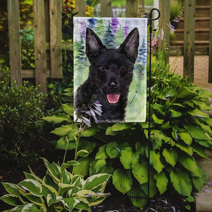 Caroline's Treasures SS8013GF Australian Kelpie Garden Flag Mailbox Flag Decorative Yard Flag Banner Outside Patio Artwork Yard Flower Beds, Garden Size, Multicolor
