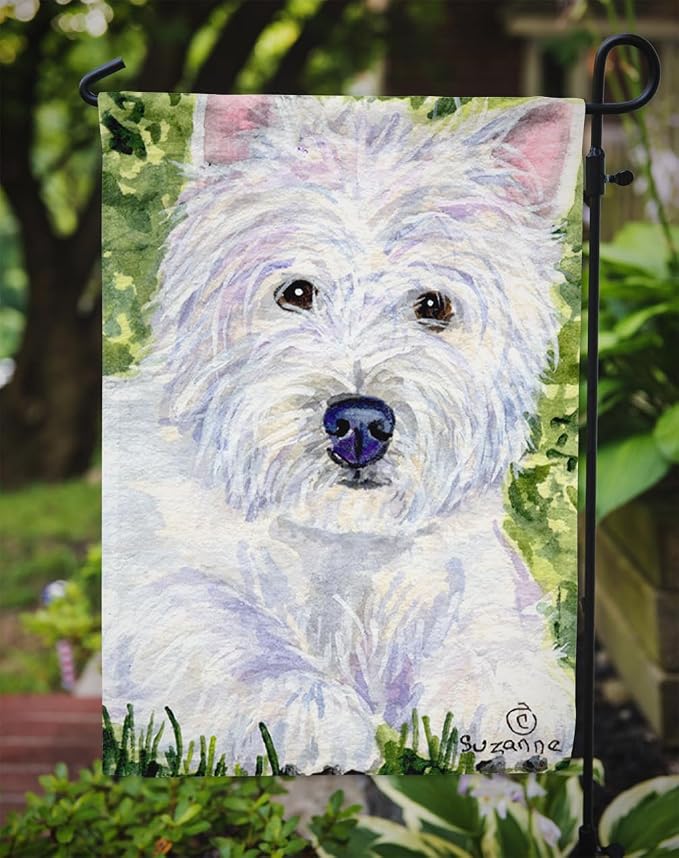 Caroline's Treasures SS8835GF Westie Garden Flag Mailbox Flag Decorative Yard Flag Banner Outside Patio Artwork Yard Flower Beds, Garden Size, Multicolor
