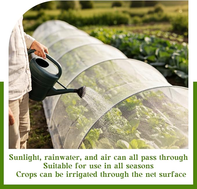 Garden Netting, 10x50 FT Fine Mesh Netting Plant Netting for Garden Protection,Plant Cover Netting for Vegetables, Fruits, Flowers