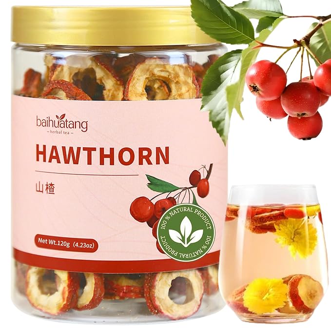 Baihuatang Natural Dried Hawthorn Slices Hawthorn Berries Hawthorn Berry tea 4.2oz/120g Hawthorn Slices Shanzha 无核 山楂 山楂干