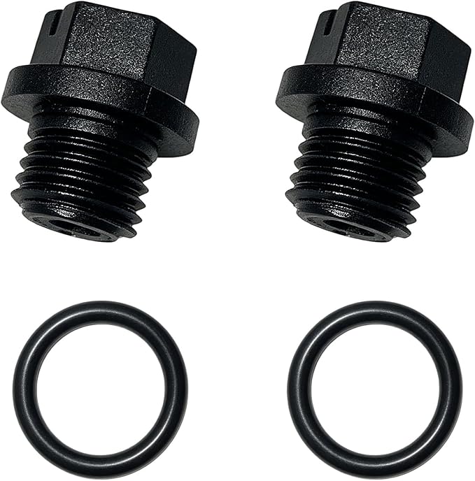 SPX1700FG Pool Pump Pipe Plug Drain Plugs with Gaskets for Hayward Pool Cleaner Pumps & Power-flo LX Pump Series (2PCS)