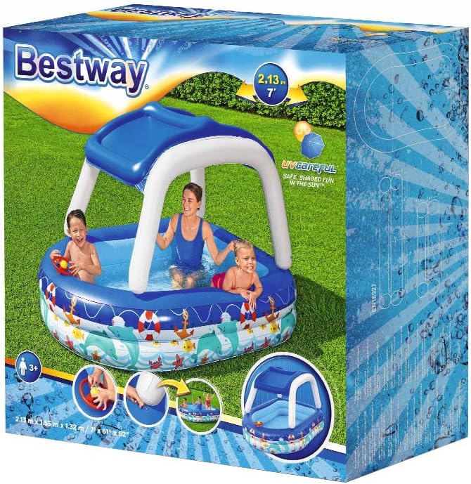 BESTWAY Sea Captain Family Pool, 213 x 155 x 132 cm 54370