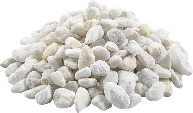 MSI Decorative Tumbled White Pebbles, 0.25 inch - 0.75 inch, 40 lb. Bag