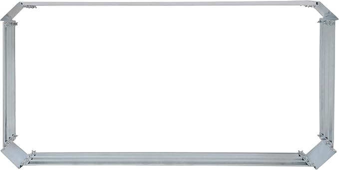 Sunnydaze Galvanized Raised Garden Bed Kit - 4x2x1 ft Outdoor Raised Garden Bed - Metal Planter Box for Vegetables, Flowers, Herbs - Silver - 4' x 2' Rectangle