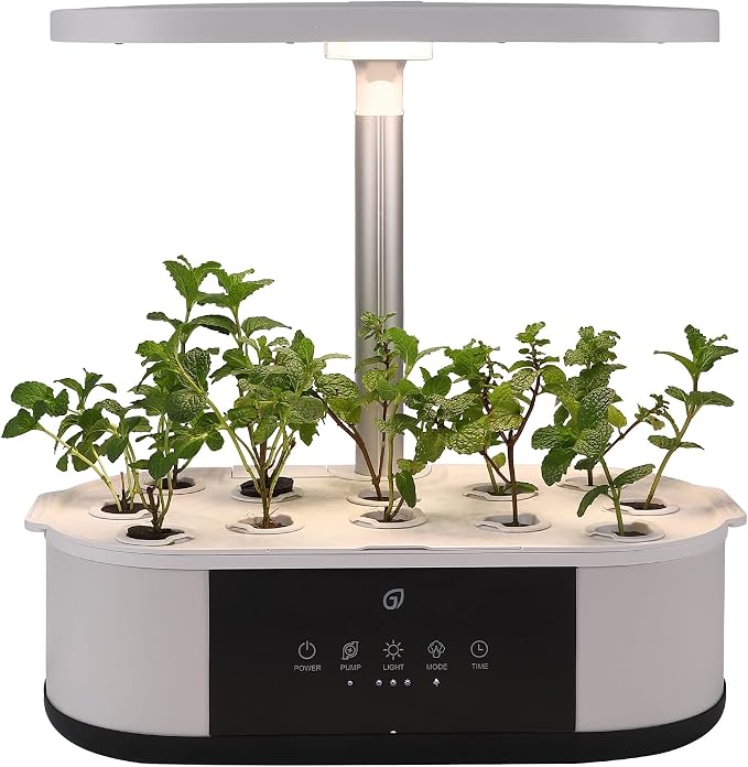 Hydroponics Growing System,12 Pods Hydroponics Growing System Indoor Garden with 120 24W Full Spectrum Grow Lights in 5 Colors, Herb Garden Up to 16" Height Adjustable,Automatic Timer