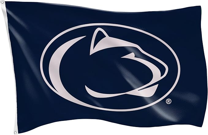 NCAA Penn State Flag with Grommets, 3'x5' Penn State Nittany Lions Outdoor College Flags & Banners for Garden Patio Indoor Wall Décor