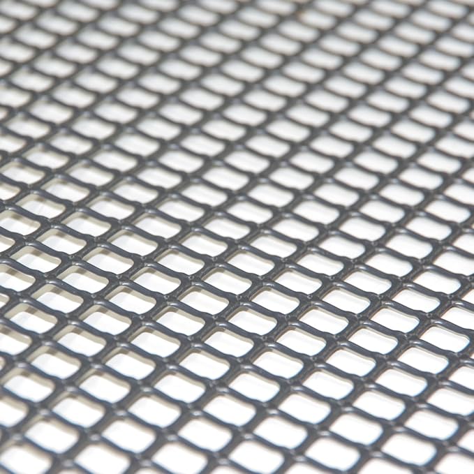 Heavy-Duty Plastic Mesh Netting, Black, 35.4 x 197 in (90cm x 5m), 9mm Grid, Recycled Plastic, Cut-to-Size, Multi-Purpose for Gardening & Fencing