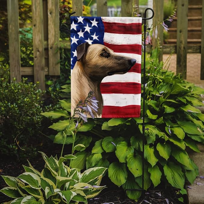 Caroline's Treasures CK6609GF Magyar agar American Flag Garden Flag Mailbox Flag Decorative Yard Flag Banner Outside Patio Artwork Yard Flower Beds, Garden Size, Multicolor