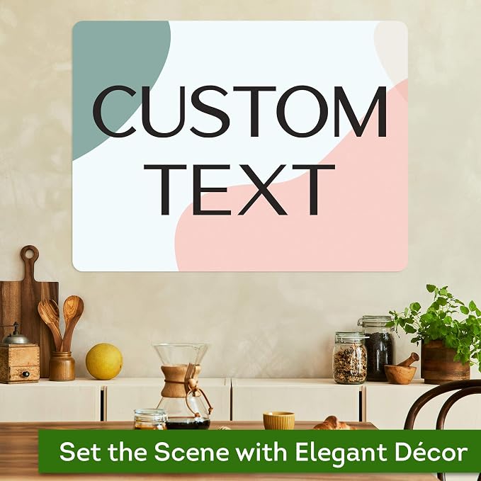 Custom Sign, Custom Street Sign, 11 Font Colors, 13 Font Styles, 4 Hole Options, 22 Sizes, 18x24 Inches, Rust Free DiBound, Fade Resistant, Made in USA by My Sign Center (Minimalist)
