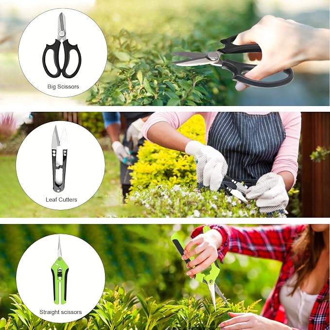 Bonsai Tree Kit, 20 Pcs Gardening Succulent Tools Set, Bonsai Tool Kit Include 262 Feet Bonsai Wire, 29.5"x29.5" Plant Repotting Mat, Bonsai Scissors, Pruning Shears, Unique Gift for Indoor Gardening | Include 262 Feet Bonsai Wire, 29.5"x29.5" Plant Re...