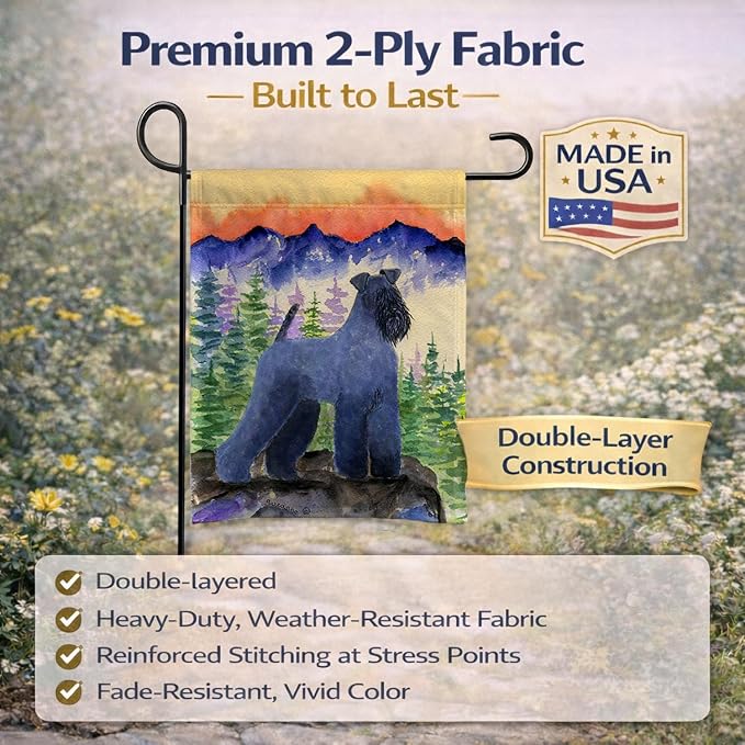 Caroline's Treasures SS8223GF Kerry Blue Terrier Garden Flag Mailbox Flag Decorative Yard Flag Banner Outside Patio Artwork Yard Flower Beds, Garden Size, Multicolor