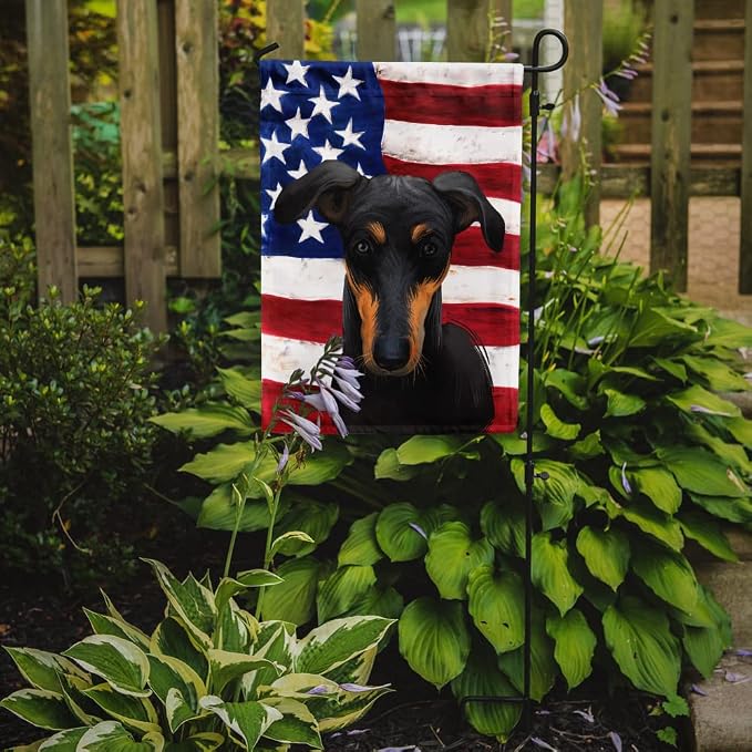 Caroline's Treasures CK6585GF Kanni American Flag Garden Flag Mailbox Flag Decorative Yard Flag Banner Outside Patio Artwork Yard Flower Beds, Garden Size, Multicolor