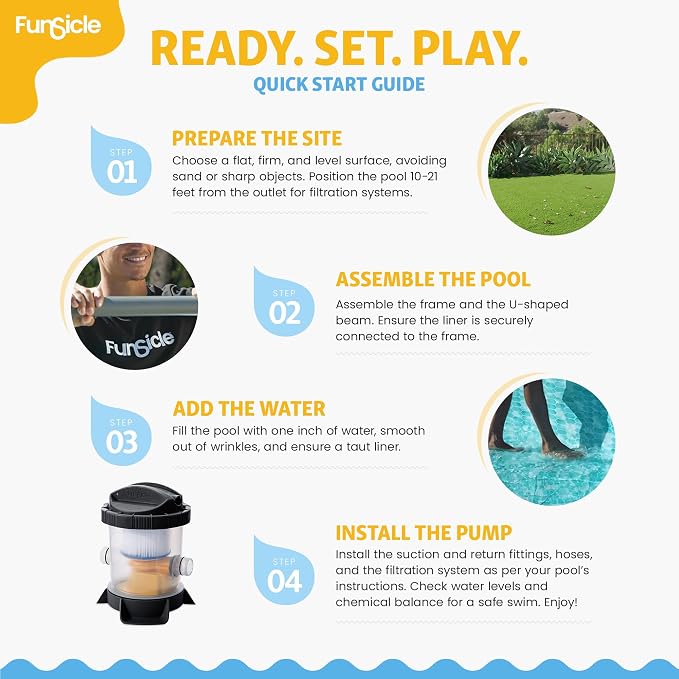 Funsicle Oasis Designer Lap 13' x 7' x 39.5” Rectangular Above Ground Swimming Pool, with FiltraBoost 800 GPH Filter Pump, Ladder & Repair Patch, Dark Herringbone | Rectangular Pool with FiltraBoost 800 GPH Filter Pump, Ladder & Repair Patch, Dark Herr...