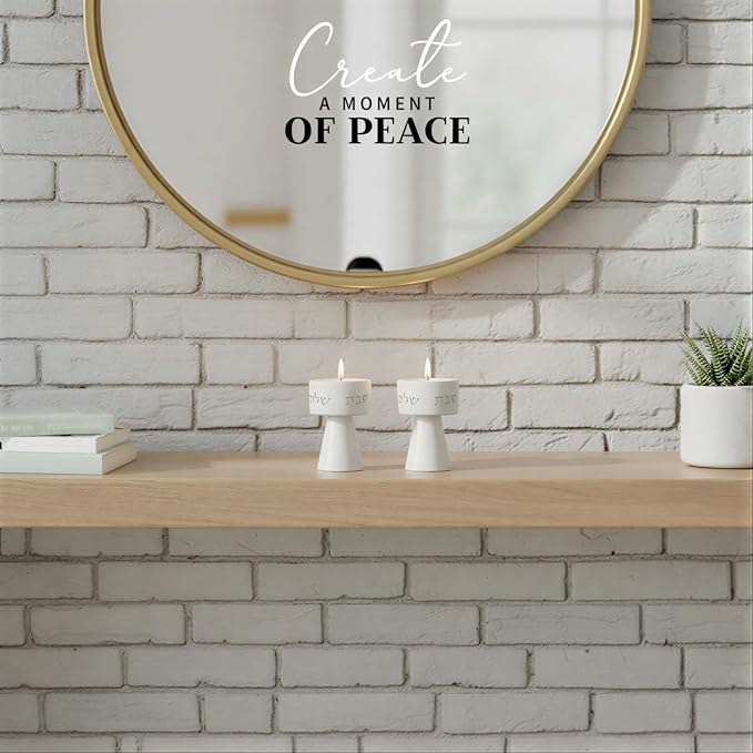Solura Luxury Candle Holder Set – Modern Décor for Living Room & Dining Table - White