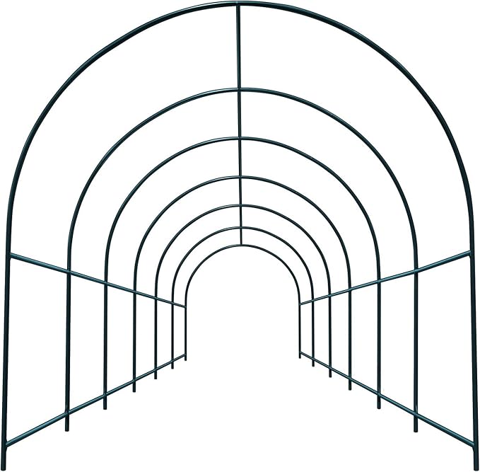 YardGrow Large Garden Support Arch Frame Climbing Plant Arch Arbor for Various Climbing Plant Roses Vines Birthday Wedding Party Decoration Pergola Frame (19.6 x 7 x 7.2ft)