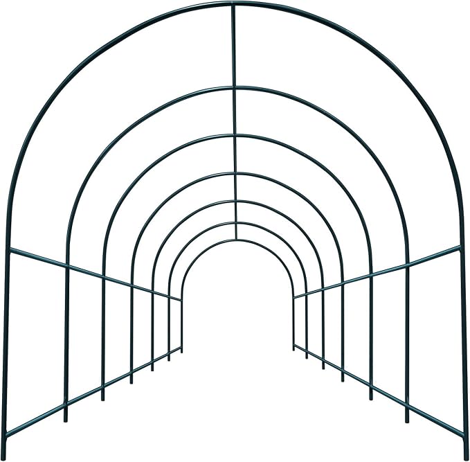 Steel Garden Arch Metal Garden Arch Multi-Size Climbing Plants Arch Arbor (19.6'x 7' x 7.2')