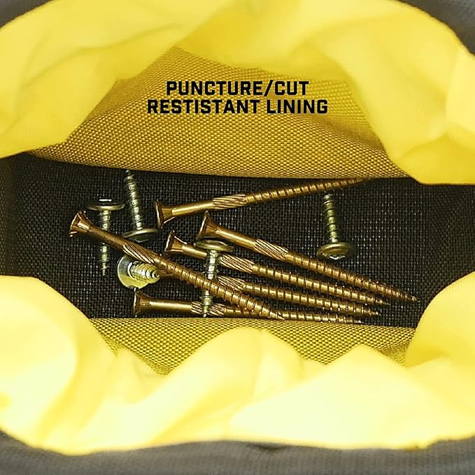 Joey Pouch PRO | Clip-On Tool Belt Bag for Tools, Screws, and Nails - Great for an Electrician, HVAC Tech, Plumber, Carpenter, Contractor, Handy Man, and Any Tradesperson - Metal Clip