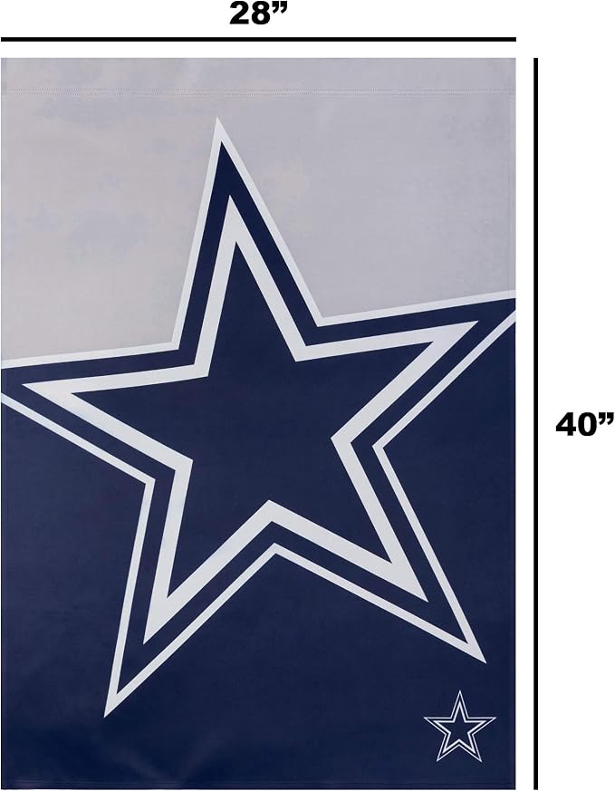 NFL Double Sided Team Logo Vertical Flag (40" x 28")